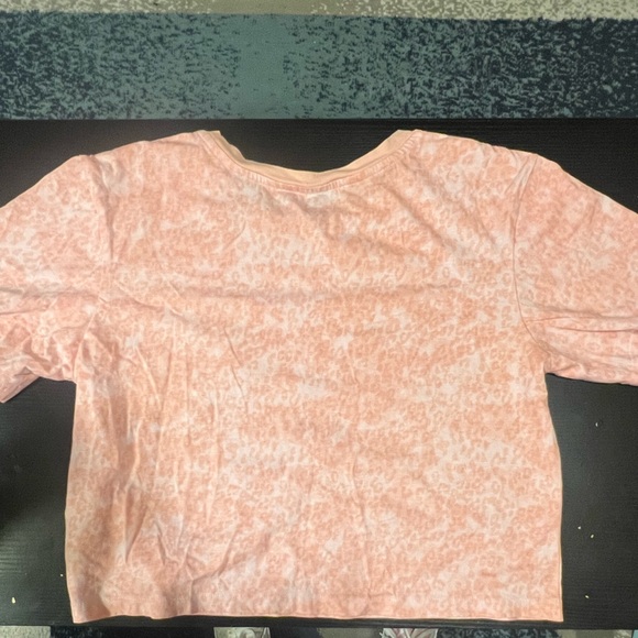 Vans Off The Wall Crop Top T-shirt Tie Dye Pink & White Women's Size Small - Picture 7 of 9